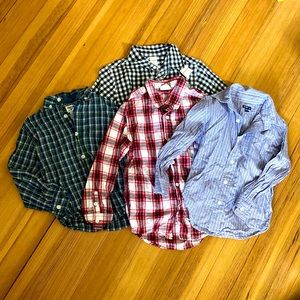FOUR Cotton Buttondowns- 5T